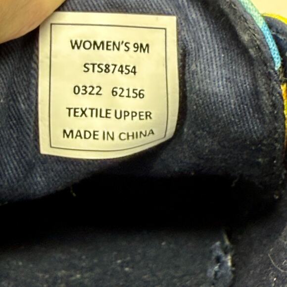 Sperry Top Sider Mule Canvas Slip On Cute Floral Womens 9M K.8.7 - Picture 13 of 13